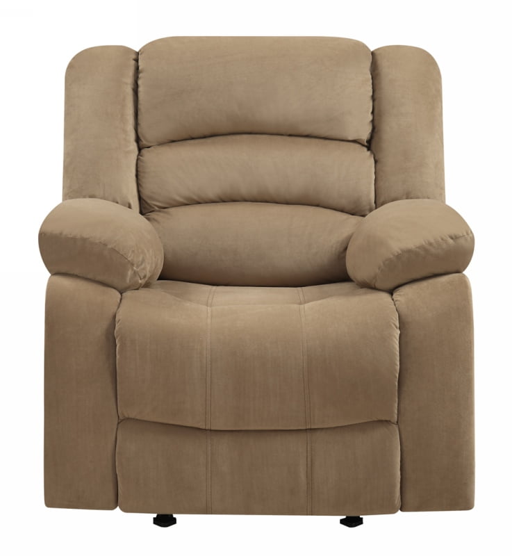 Serene Comfort 35" Beige Microfiber Recliner Chair