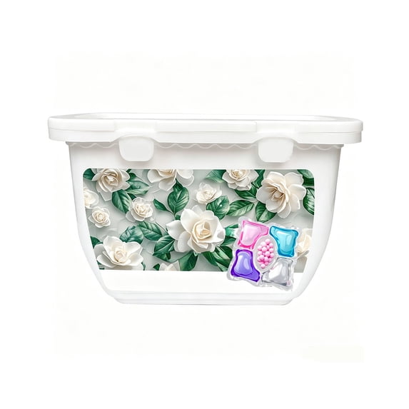 40 Count 5 In 1 Laundry Detergent Pods Flower Scent Long Lasting Freshness 5 Chamber Enzyme Concentrated Capsules For High Efficiency Washers