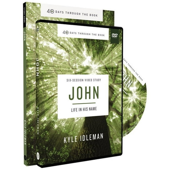 40 Days Through the Book John Study Guide with DVD: Life in His Name, (Paperback)