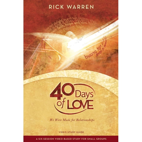 40 Days of Love Bible Study Guide: We Were Made for Relationships, (Paperback)