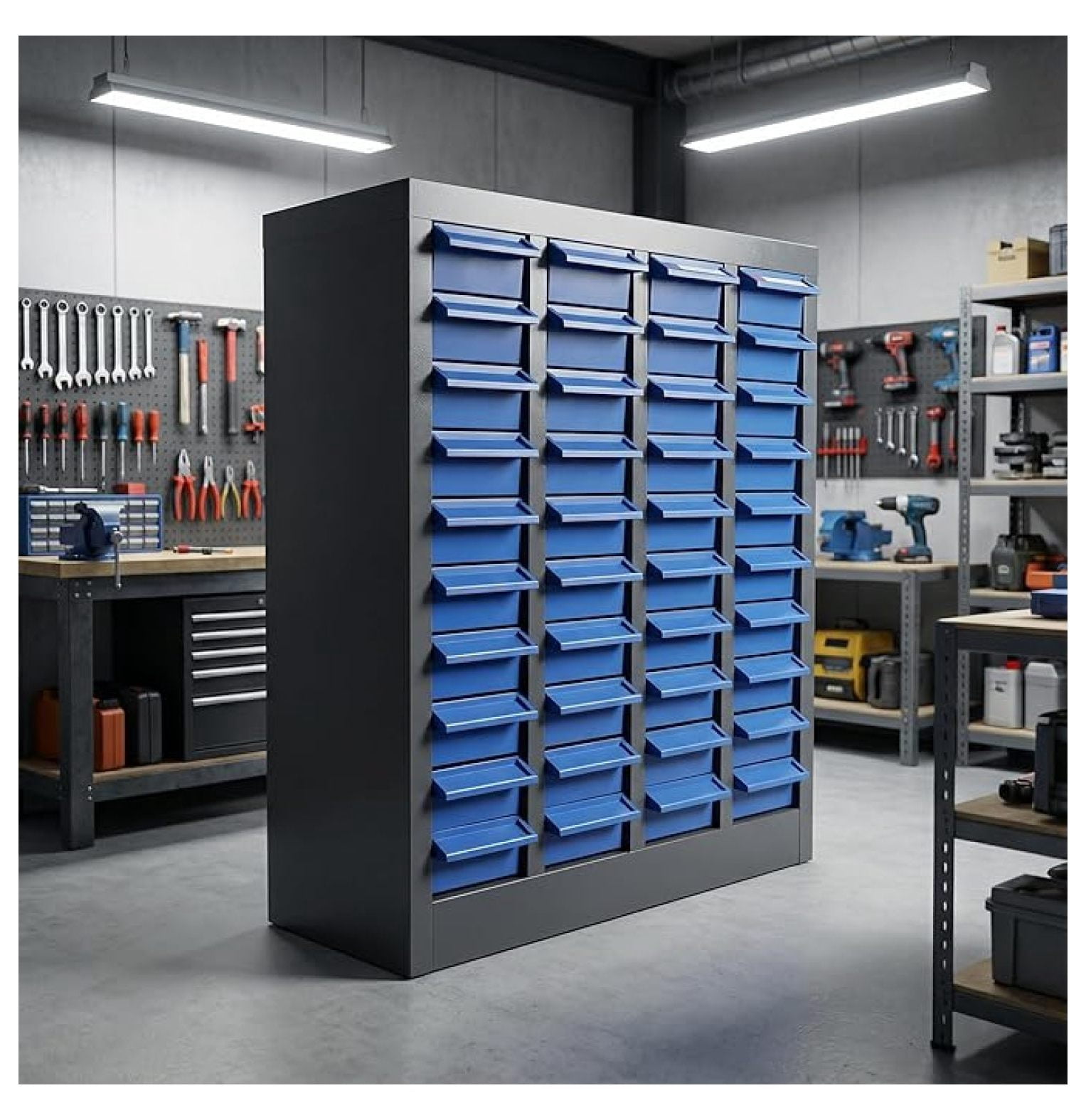 40-Drawer - Nut and Bolt Organizer | Stainless Steel Part Storage ...