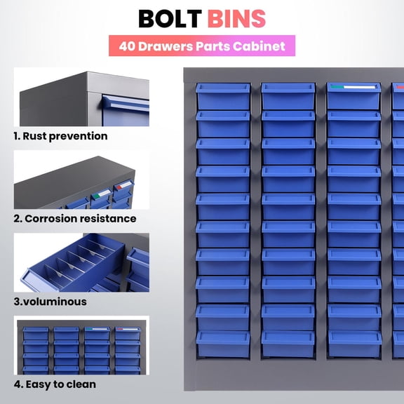 Shop Nut and Bolt Storage Cabinets and Organizers for Home Improvement