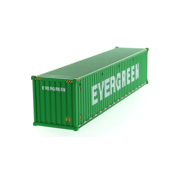 40' Dry Goods Sea Shipping Container "Evergreen", Green - Diecast Masters 91027D - 1/50 scale Plastic Replica