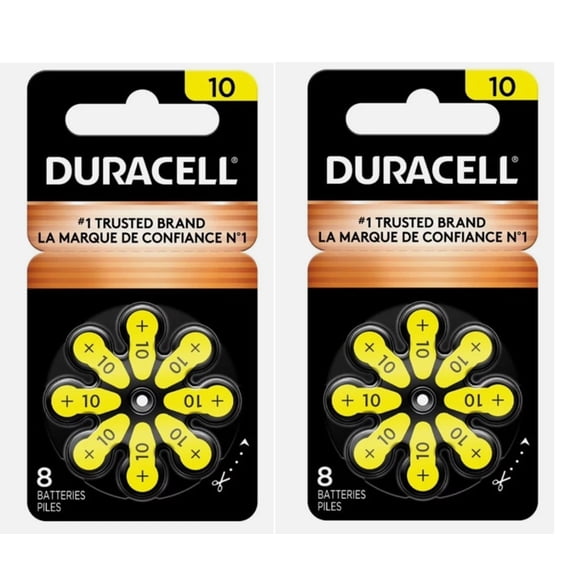 40 Duracell Hearing Aid Batteries Size: 10