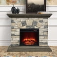 thumbnail image 1 of 40-inch Electric Fireplace with Faux Brick and Remote Control, 1 of 7