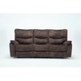 thumbnail image 1 of 40" Elegant Dark Brown Fabric Sofa, 1 of 2