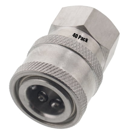 40 Erie Tools Pressure Washer 1/4" Female NPT to Quick Connect Socket Coupler