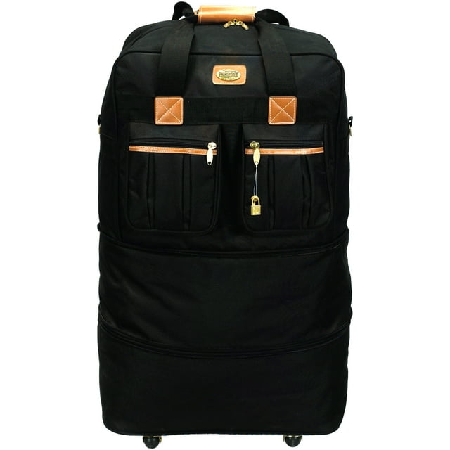 "40"" Durable Large Traveling Expandable Rolling Duffel Bag Heavy Duty Spinner Suitcase