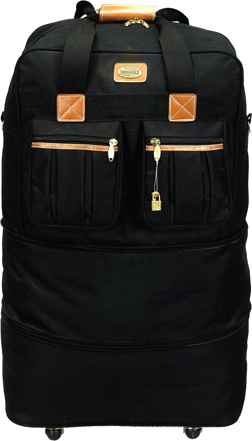 40" Expandable Wheeled Bags Rolling Duffel Spinner Luggage XXL