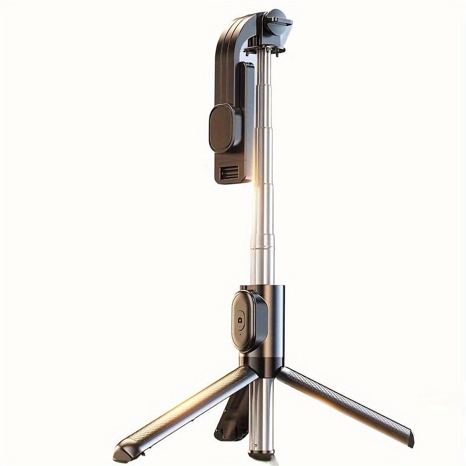 40" Extendable Phone Tripod with Wireless Remote, Compatible with iPhone 15/14/13 & Android, All-in-One Selfie Stick & Travel Stand