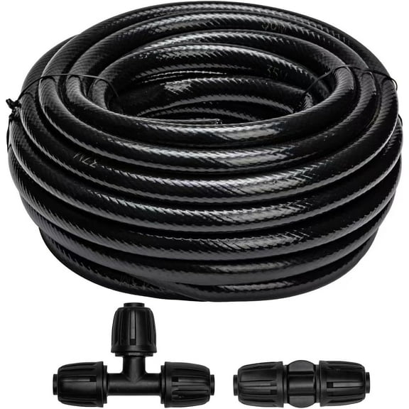 40 FT 1/2 inch Drip Irrigation Tubing Main Line Hose Tube for Garden System