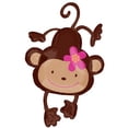 thumbnail image 1 of 40" Floral Monkey Balloon Shape (each) - Party Supplies, 1 of 2