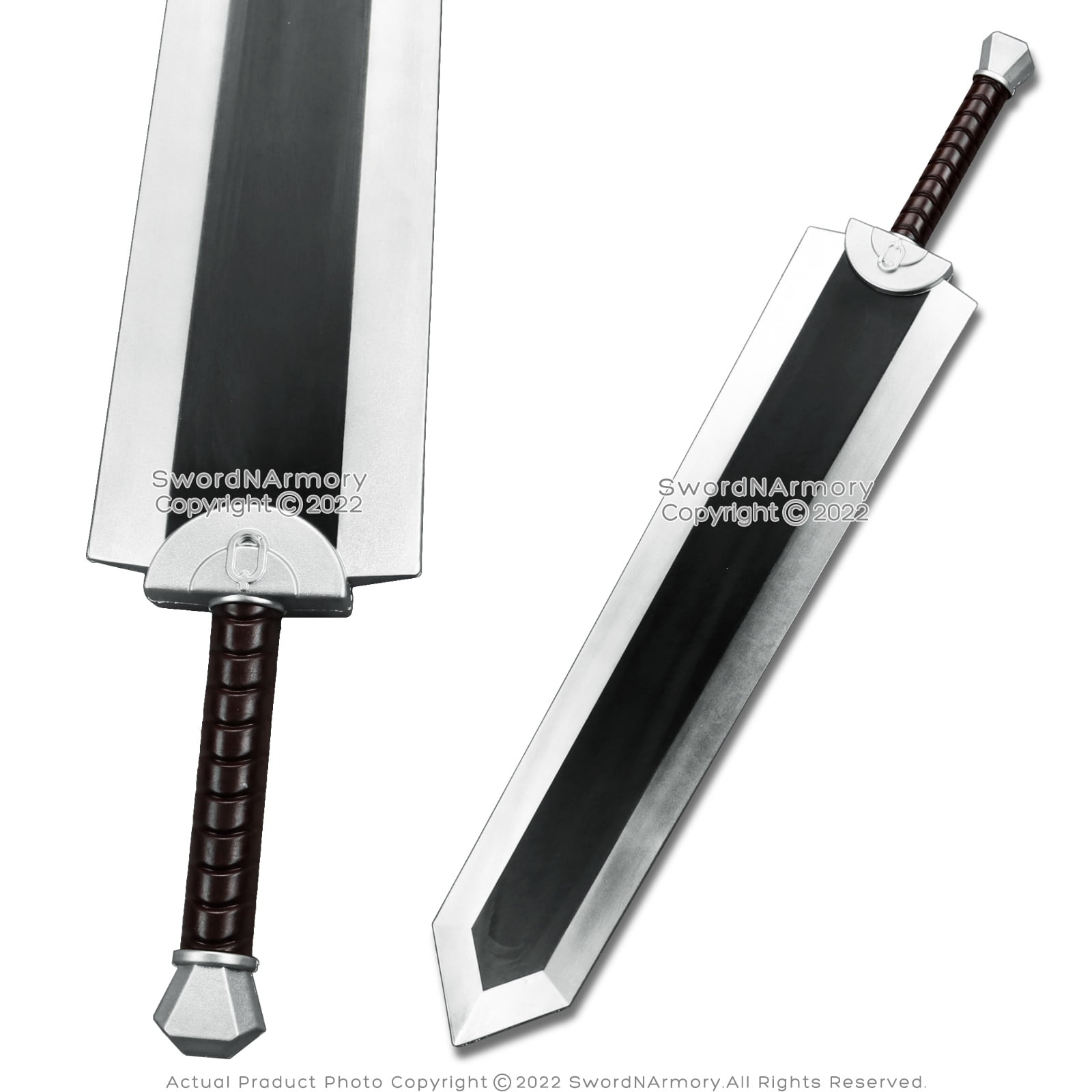  49 Anime Berserk Guts Dragon Great Steel Sword with Carry  Bag,Full Metal Full Tang Cosplay Prop,for Collection,Stage Performance :  Sports & Outdoors