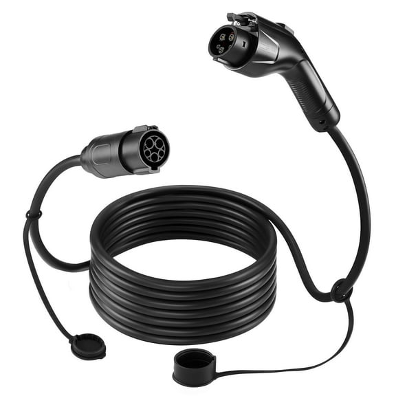 40-Foot 40-Amp J1772 EV Charging Extension Cable, Heavy Duty Weatherproof Design, for Level 1 and Level 2 Chargers