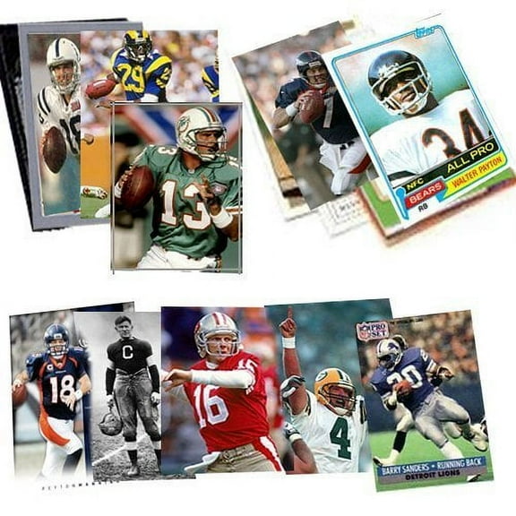 40 Football Hall-of-Fame & Superstar Trading Cards Players like Dan Marino, Troy Aikman, Joe Montana, John Elway and Barry Sanders
