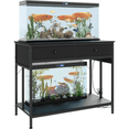 thumbnail image 1 of 40 Gallon Aquarium Stand with Power Outlet,Metal Frame Fish Tank Stand with Storage Drawers,Double Turtle Reptile Terrariums Tank Stand,660LBS Capacity, 1 of 7