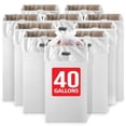 thumbnail image 1 of 40 Gallon Disposable Cardboard Trash Cans for Events (10 Count), Disposable Trash Cans for Parties and Weddings, 40 Gallon Trash Can for Garbage and Recycling, Pop Up Style with 20 Liners Included, 1 of 7