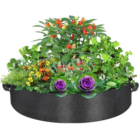 40 Gallons Plant Grow Bags, Large Fabric Raised Garden Bed with Handles, Durable Garden Beds Planters Aeration Gardening Container to Grow Vegetables for Outdoor Plants