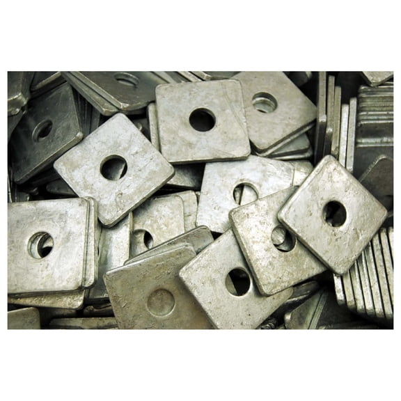 (40) Galvanized 1/2 x 2 Square Plate Washers 3/16 Thick