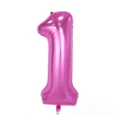 thumbnail image 1 of 40" Giant Pink One Year Old Baby First Birthday 1 Month Number Float Balloon Usa, 1 of 1