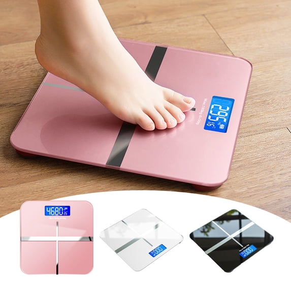 Up to 40% off Gifts Oefntac Digital Scale Digital Bathroom Scale,Rechargeable Scale with High Strength Tempered Glass Scale LCD Display High Precision Measurements for Daily Weight Check