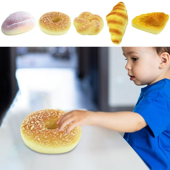 Oefntac Kids Gifts Simulation Bread Model Fake Bread Ornaments Photography Teaching Props Home Decoration Window Display Furnishings