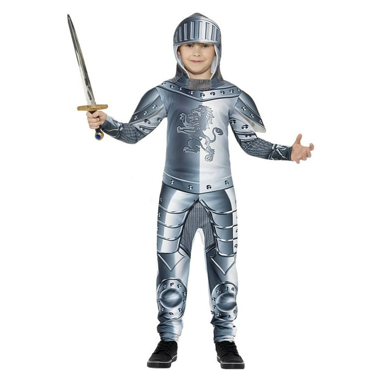Deluxe Knight Costume Silver Child Deluxe Knight Costume Silver Child