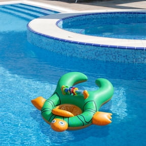 Swim Central Turtle Baby and Mom Inflatable Swimming Pool Seat - 40" - Green