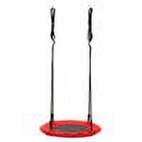 40" Hanging Chair Flying Sky Chair Indoor & Outdoor Use Kids Round Sport Mesh Swing Hanging Chair for Summer Winter Camp Base Park