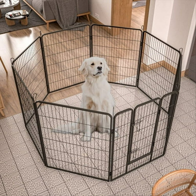 Outdoor Dog Pen Foldable Dog Fence Indoor Dog Pen Metal Wire