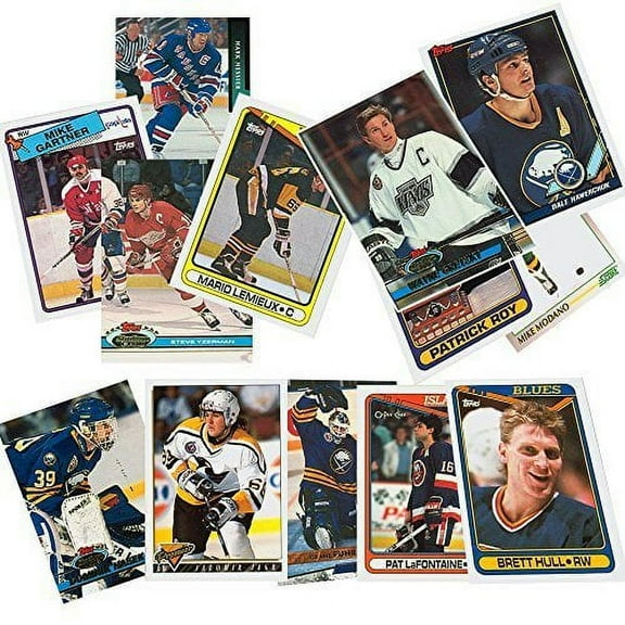 40 Hockey Superstar Cards Collection from Brands like Topps, Score, Upper Deck & Pro Set