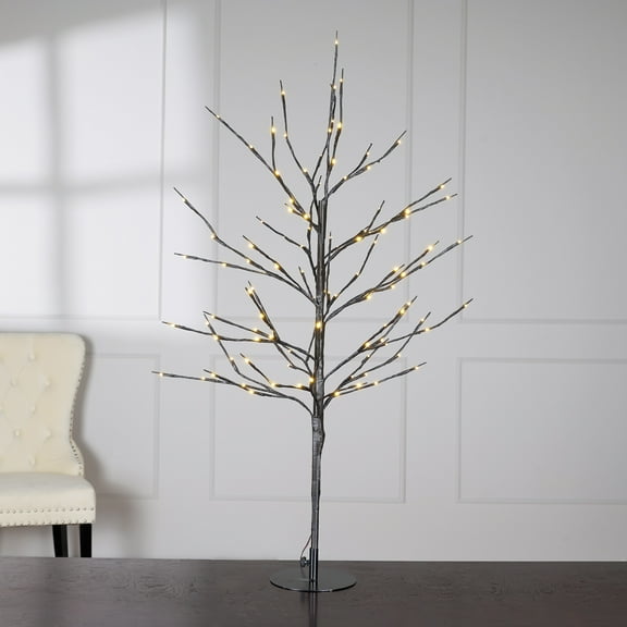 Hi-Line Gift Ltd 37373-112 Silver Dollar Bonsai Tree - 96 LED