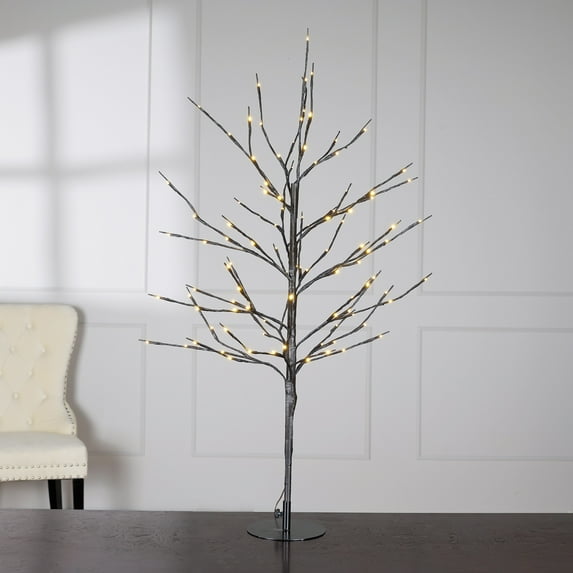 Hi-Line Gift Ltd 37373-112 Silver Dollar Bonsai Tree - 96 LED