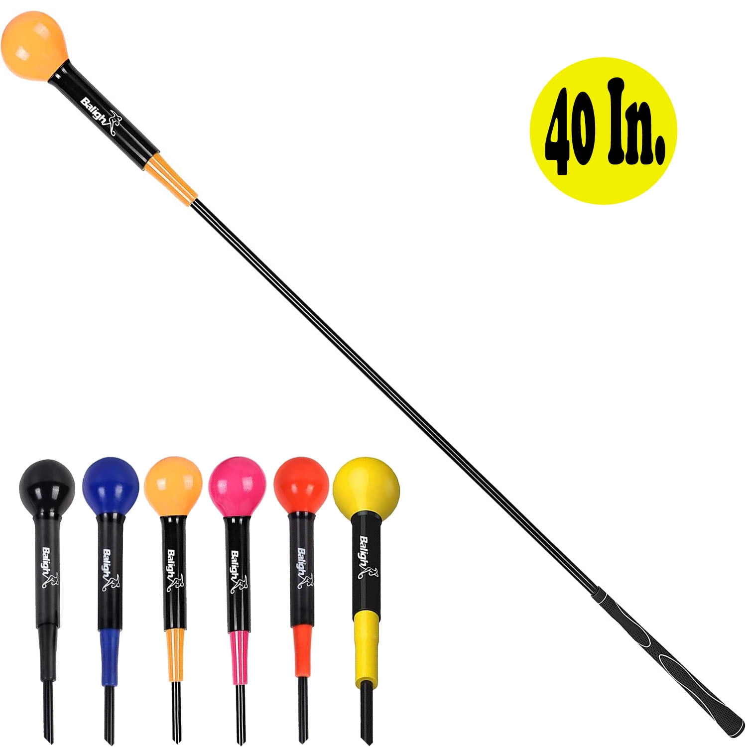 40 In. Heavy Duty Whip Full Sized Golf Swing Trainer Aid for Improved