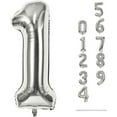 thumbnail image 1 of 40 Inch Beige Number 1 Balloon for 1st Birthday Decoration, Large Self Inflating Cream Foil Number Balloons 0-9 for Boys Girls, White Sand 1 Helium Balloons for Women Men Party Anniversary Supplies, 1 of 10