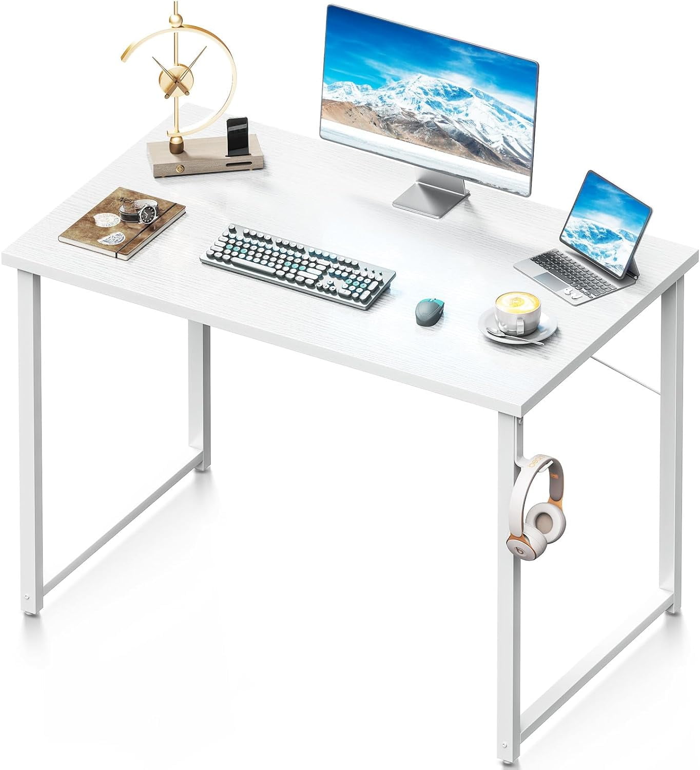 40 Inch Computer Desk, Modern Simple Style Desk for Home Office, Study ...