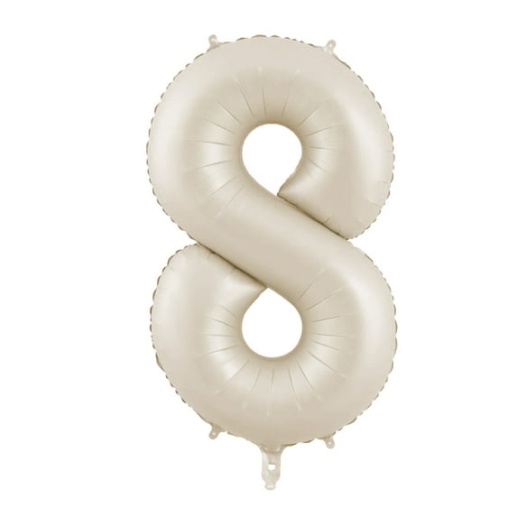 40 Inch Cream Number Balloon,Beige Large Birthday Balloons,Girl Kids Adult Happy Birthday Party Decoration Wedding