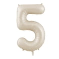 thumbnail image 1 of 40 Inch Cream Number Balloon,Beige Large Birthday Balloons,Girl Kids Adult Happy Birthday Party Decoration Wedding, 1 of 2