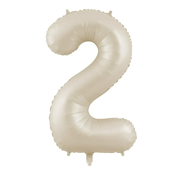 40 Inch Cream Number Balloon,Beige Large Birthday Balloons,Girl Kids Adult Happy Birthday Party Decoration Wedding