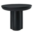 thumbnail image 1 of 40 Inch Dining Table, Black, Wood, Concrete, Round, Kitchen Cafe Bistro Hospitality Restaurant, Modern Contemporary HB36468, 1 of 10