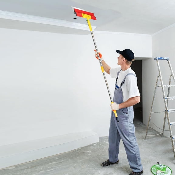 40 Inch Drywall Skimming Blade 0.3mm Stainless Steel Blade Ergonomically Designed Grip Drywall Knife for Drywall Plaster Wallboard (40"/100CM)