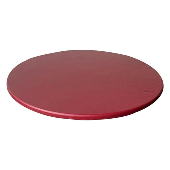 40 Inch Elastic Edged Round Table Cloth Table Protector Oil Table Cover red