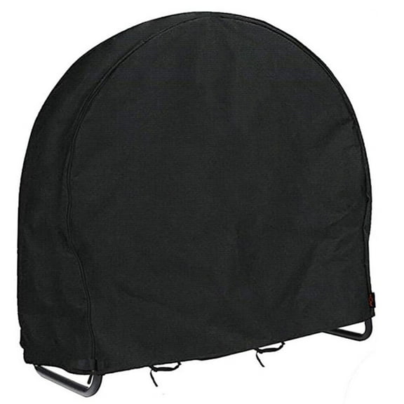 40 Inch Firewood Log Hoop Cover Ring Wood Pile Holder Storage Tarp With Zipper