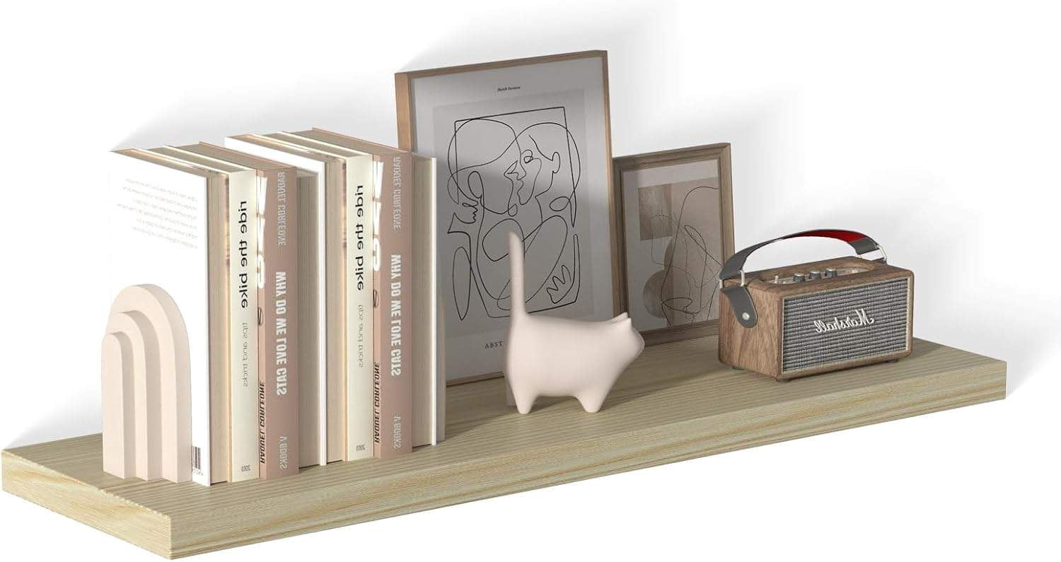 40 Inch Floating Shelf, 1 Pack Large Wall-Mounted Shelf, 40