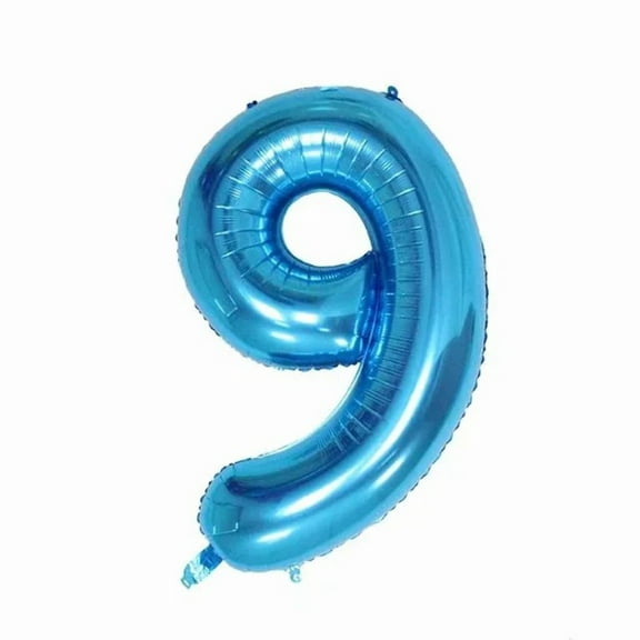 40 Inch Foil Helium Number Balloon, Giant Digital 0-9 Helium Balloon Decorations For Birthday Wedding Baby Shower New Year Party Anniversary Celebration (Blue)