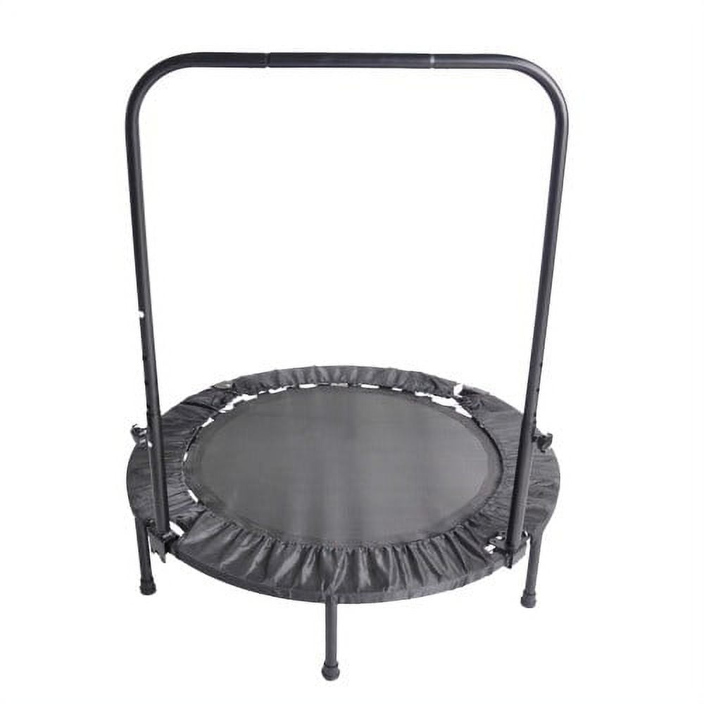40 Inch Foldable Mini Trampoline, Fitness Rebounder with Safety Pad and