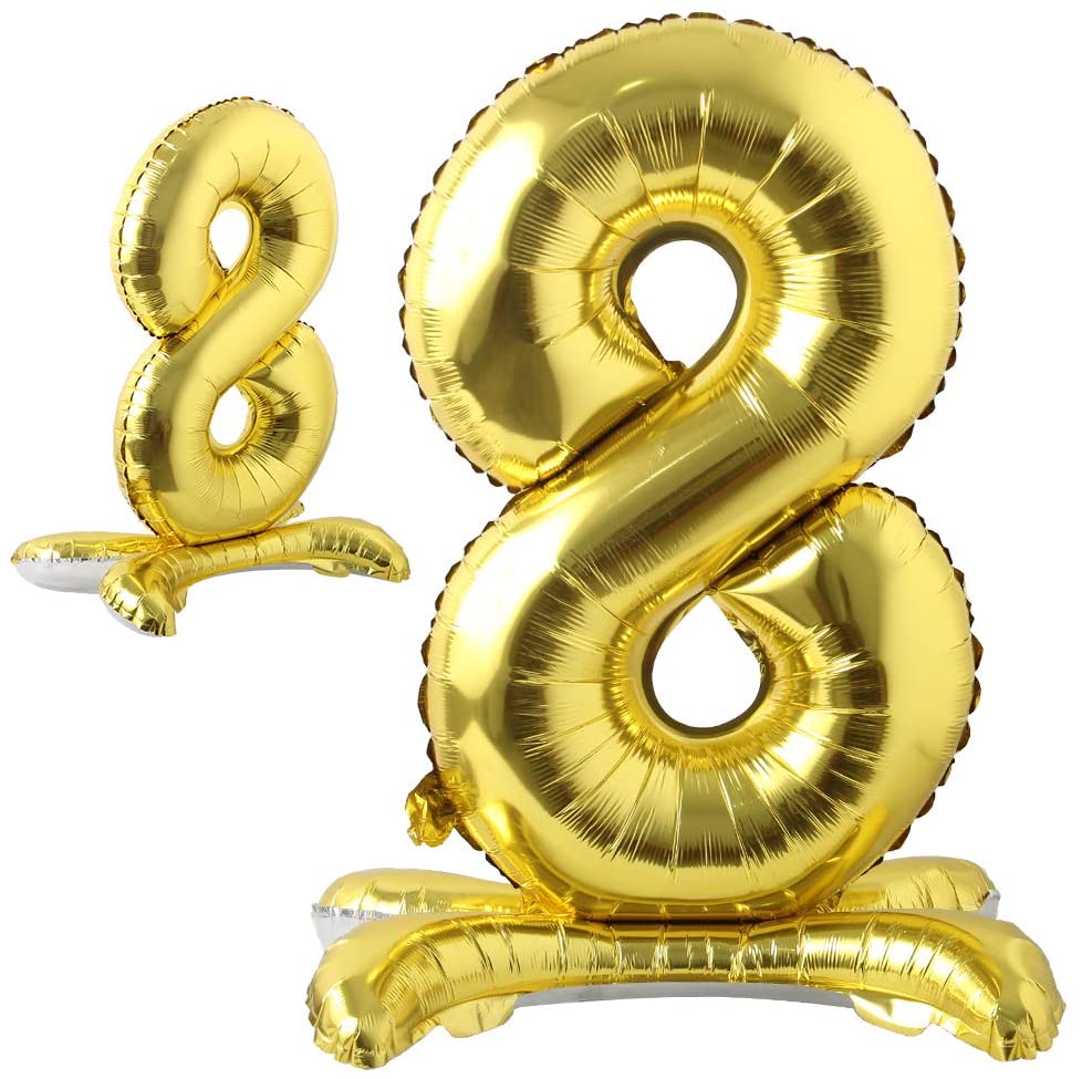 40 Inch Gold Alphabet Number Balloons Perfect Party Decorations for