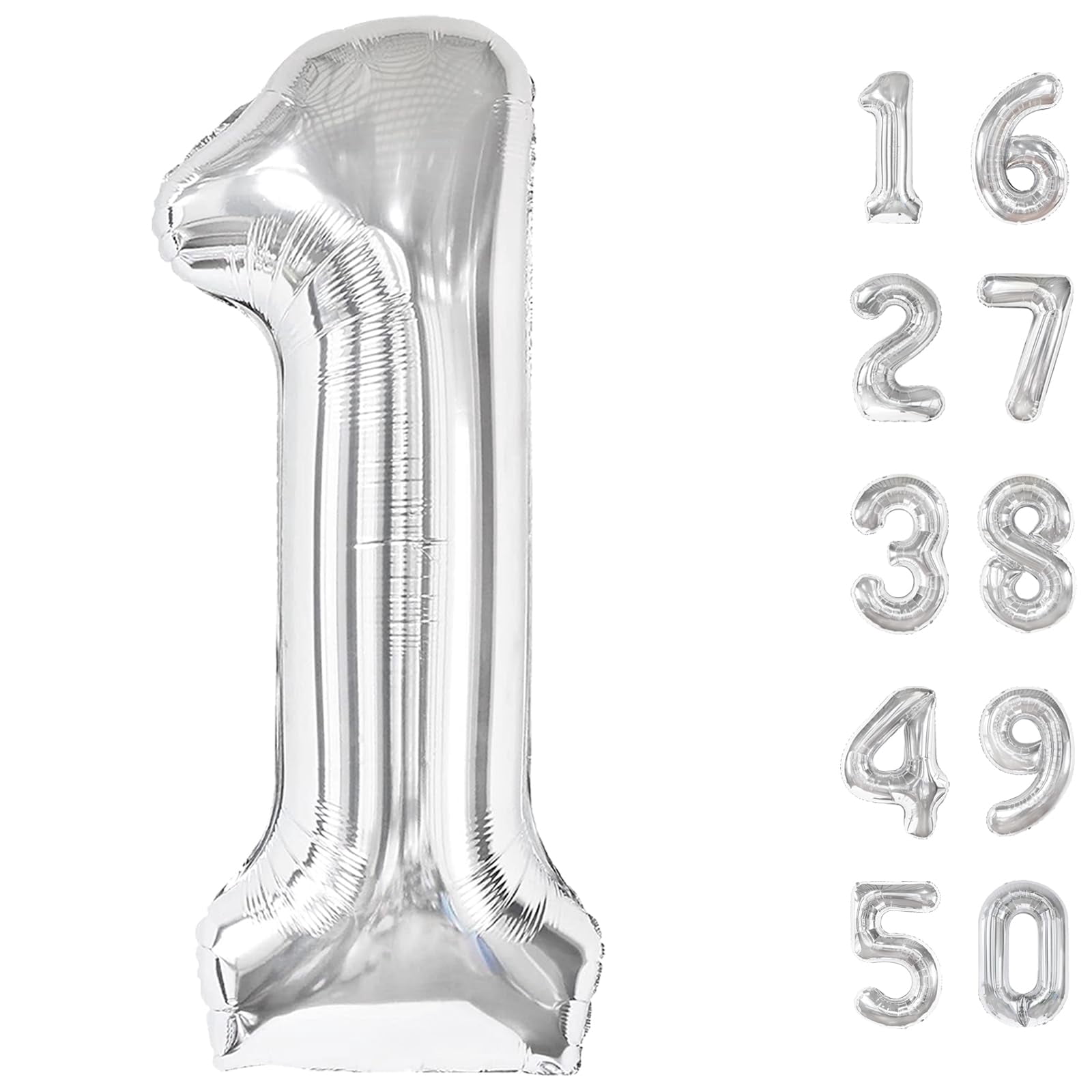 40 Inch Rainbow Foil Number 13 Balloons - Set Of 2 For 13th Birthday, Anniversary & Party Decor