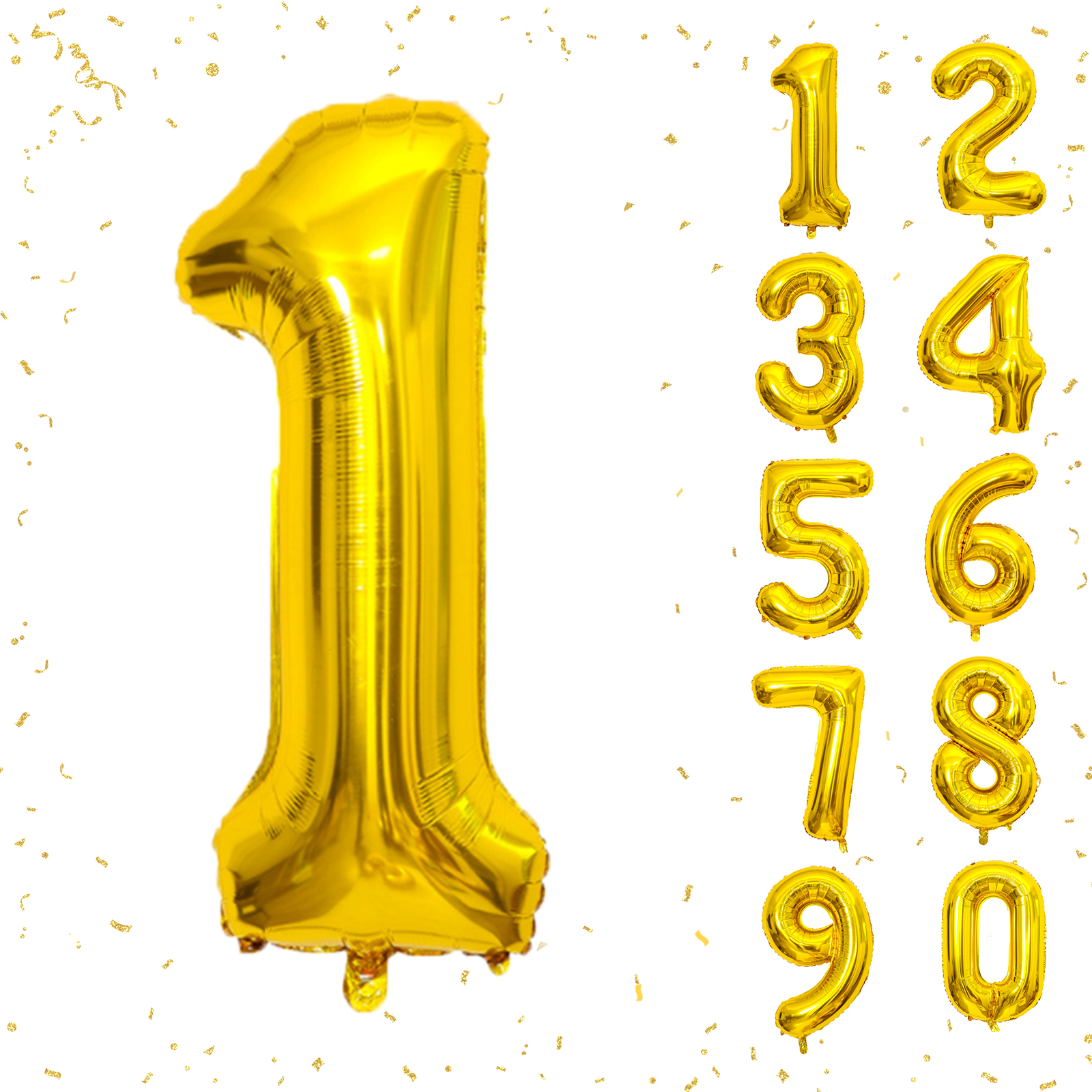 Birthday Number Balloons Birthday Number Balloons