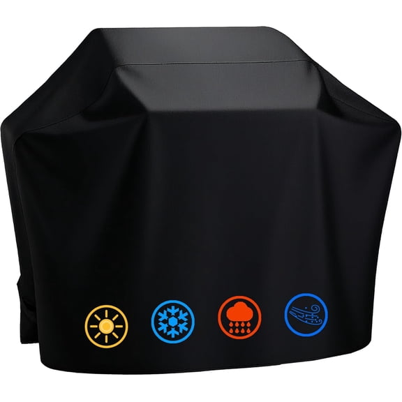 40 Inch Grill Cover, Waterproof BBQ Cover for 36-40 Inch Gas Grill, 420D Oxford Fabric UV Resistant Outdoor Barbecue Cover with Storage Bag, fits Weber Char-Broil